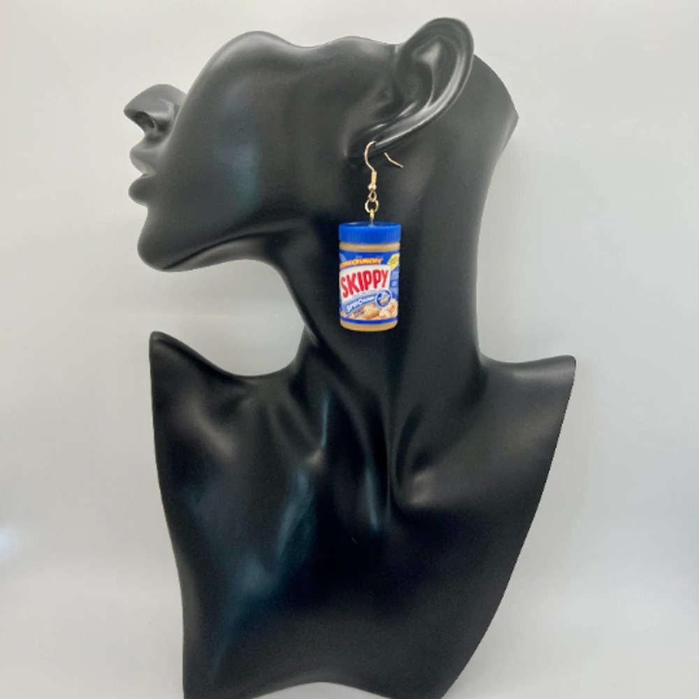 Peanut Butter Earrings - BFF Earrings - Mini Brands Earrings - Skippy Earrings - Picture 6 of 10